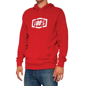100% Icon Pullover Hoodie - Red - Medium 20029-00011
