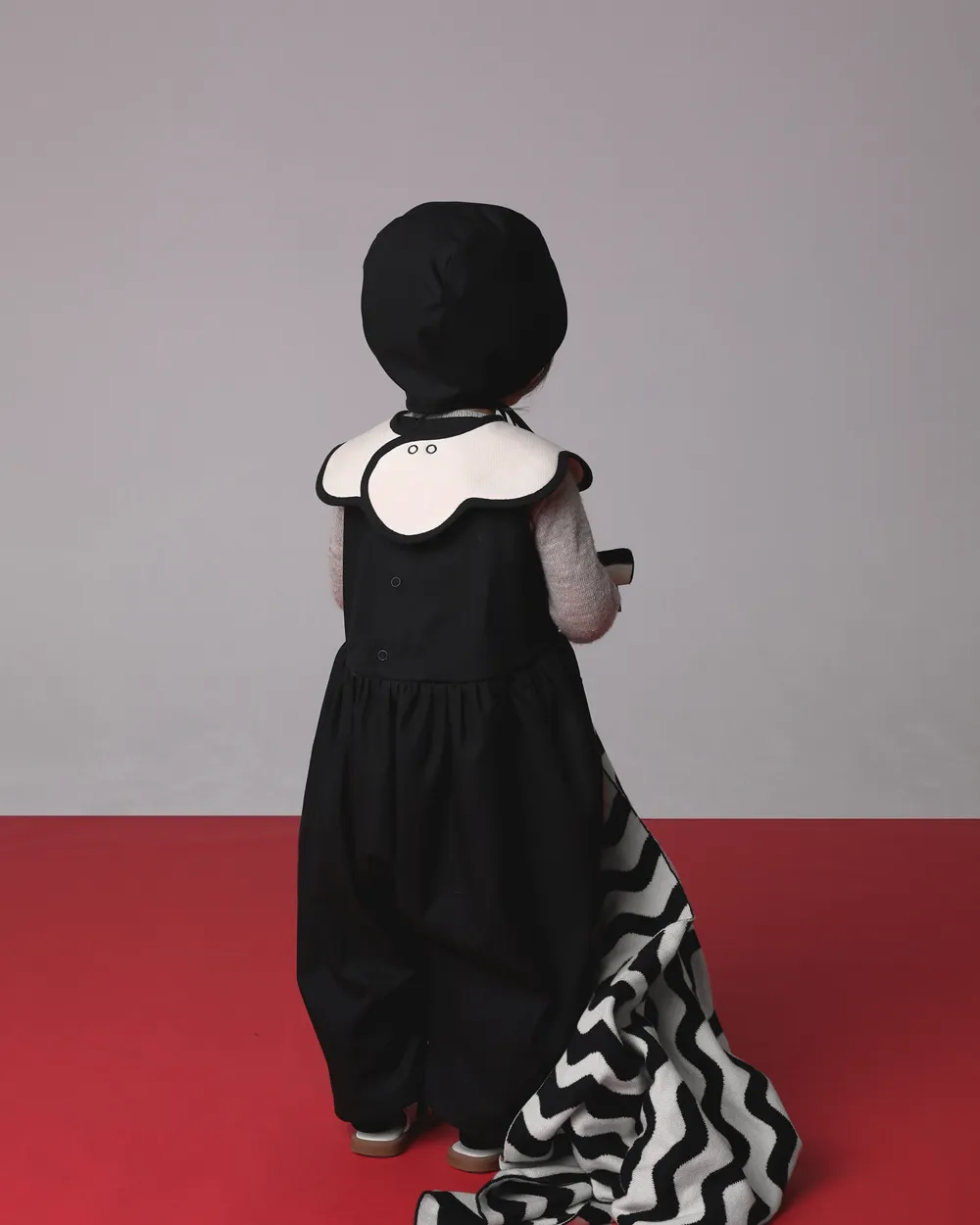 12M - Bubble Jumpsuit Sample in Black (Last Item)
