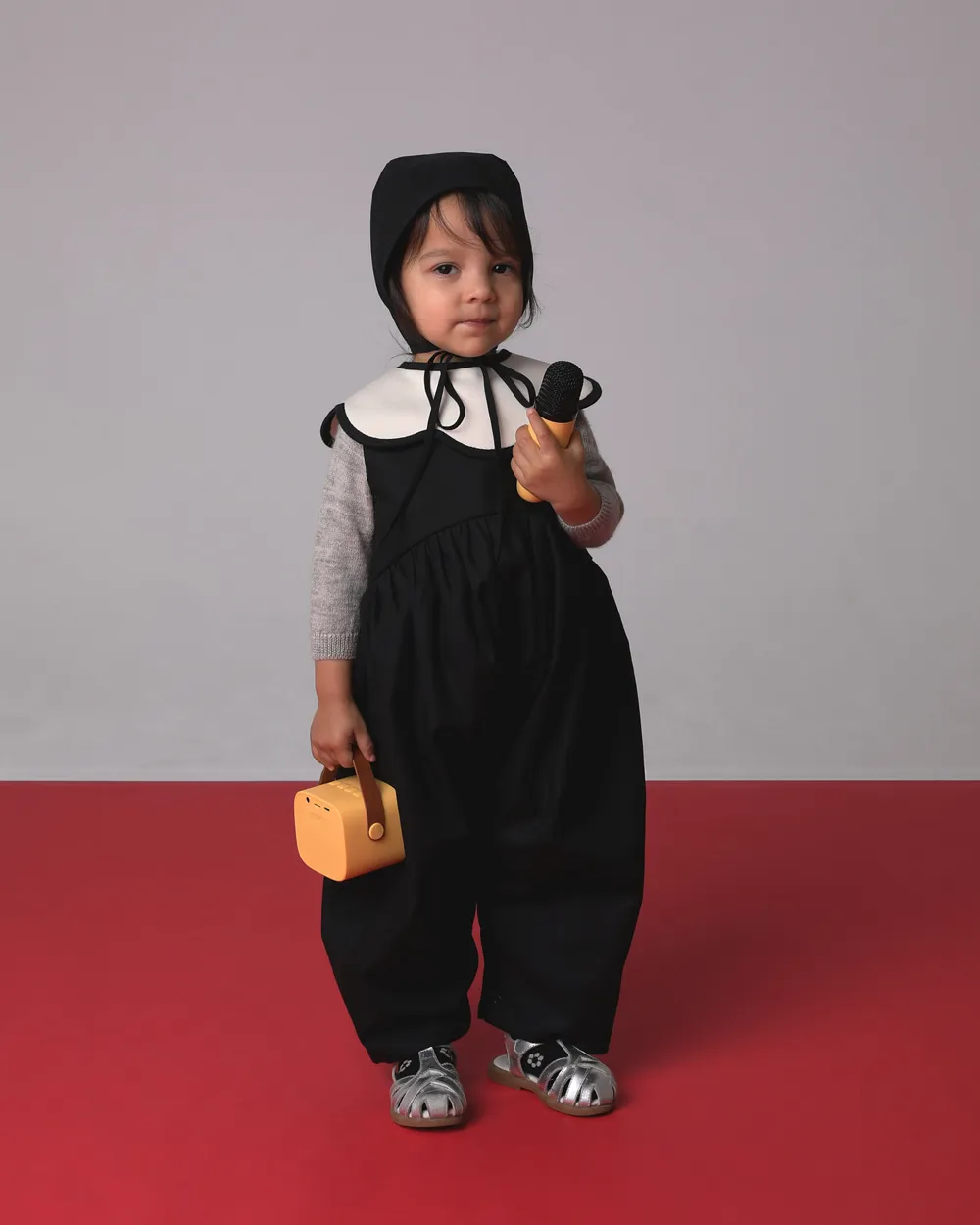 12M - Bubble Jumpsuit Sample in Black (Last Item)