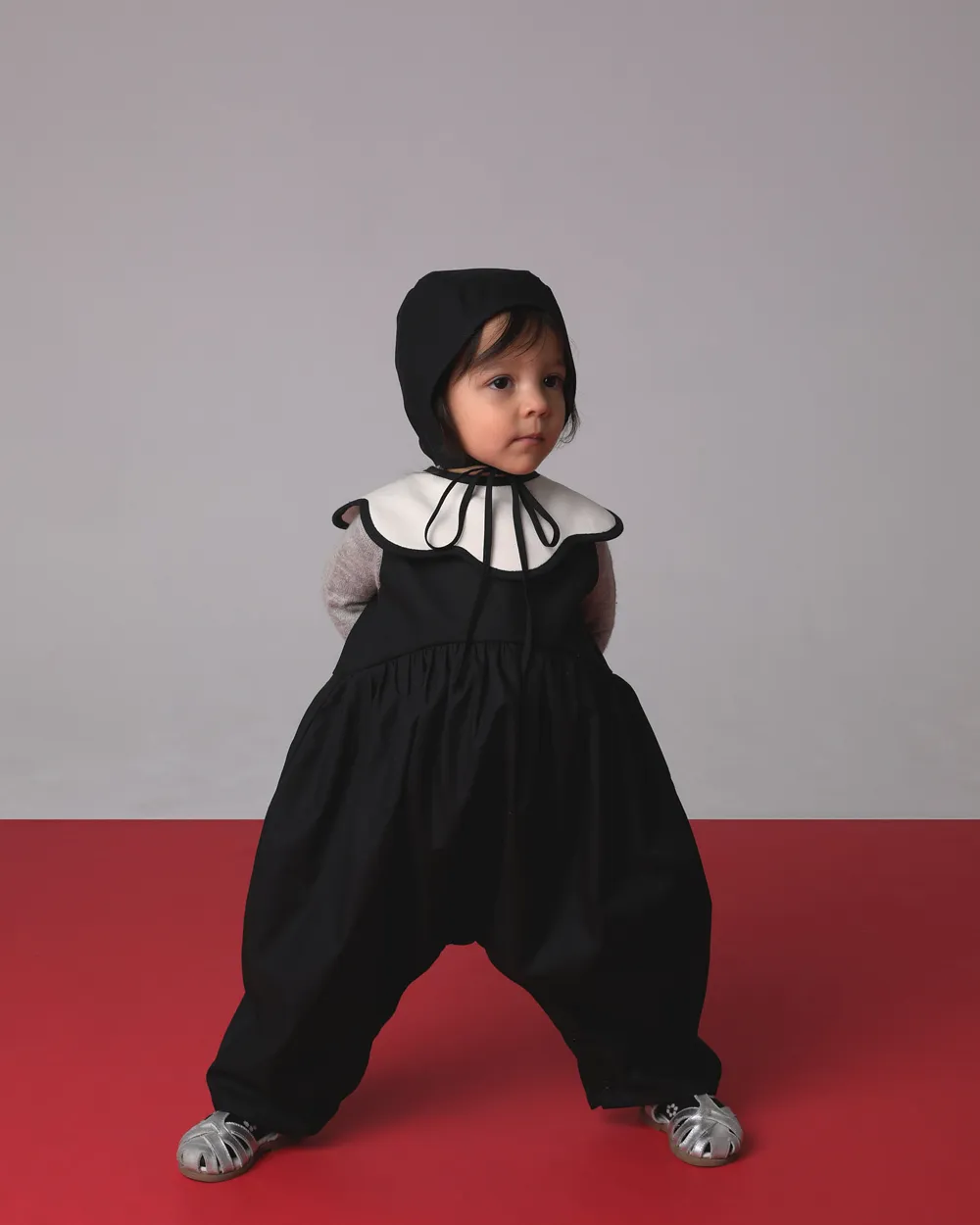 12M - Bubble Jumpsuit Sample in Black (Last Item)
