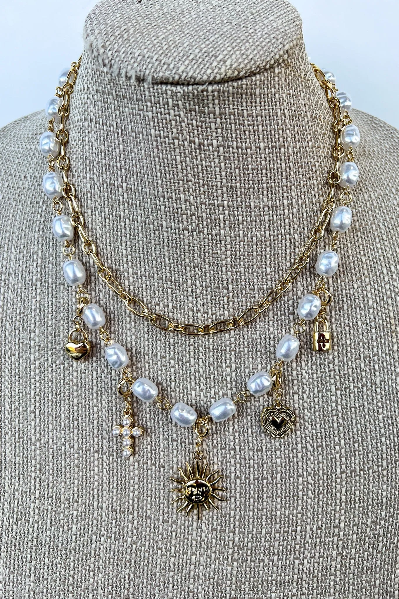 2 Layer Charm Necklace