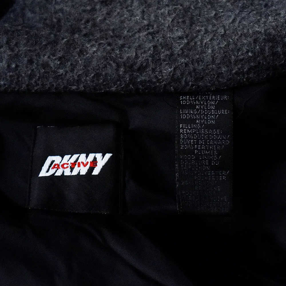 90’s DKNY TECH サイドロゴテープ！ フード付きダウンジャケット 231218H