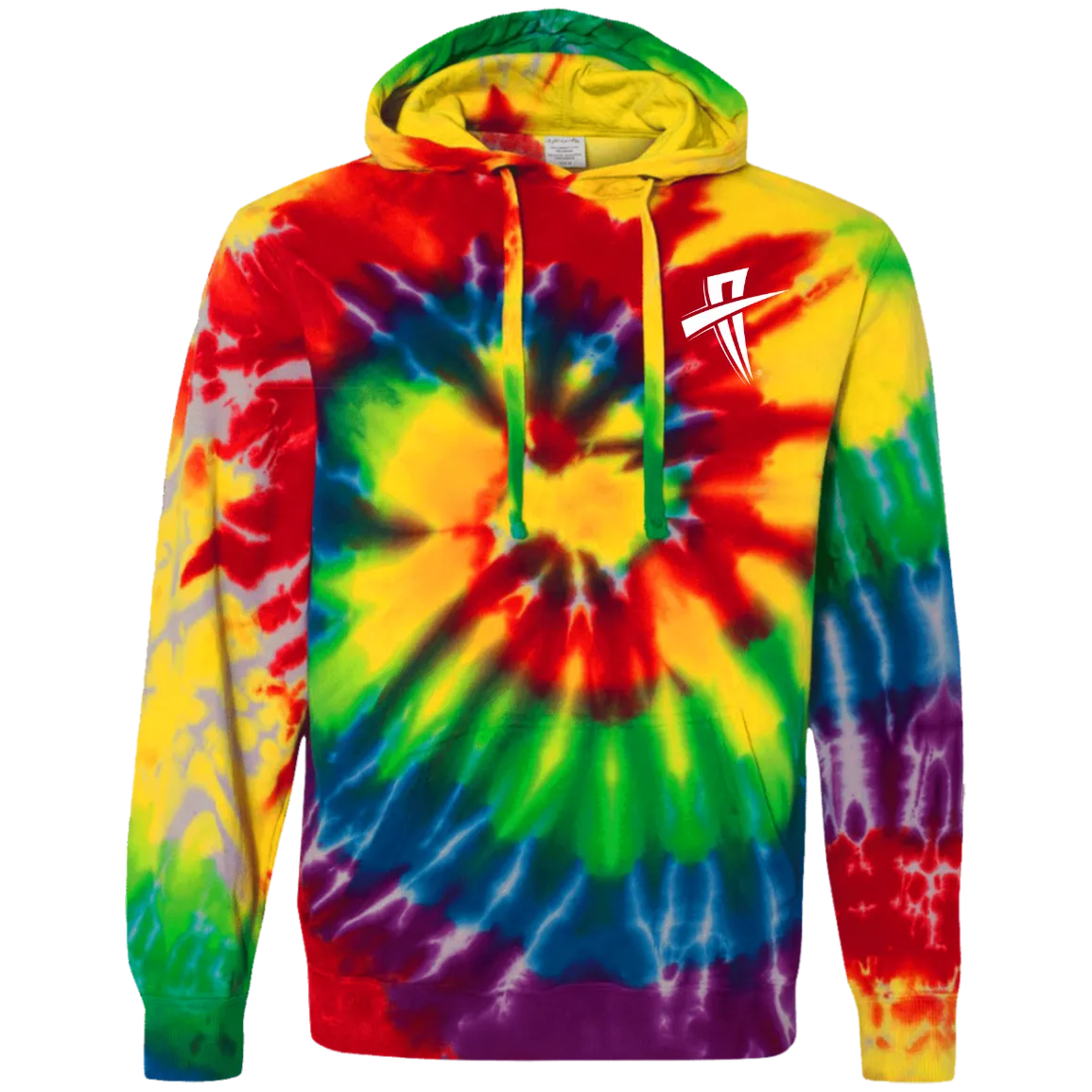 Action Cross Soul Cool Fit Tie-Dyed Pullover Hoodie - Embroidered Action Cross