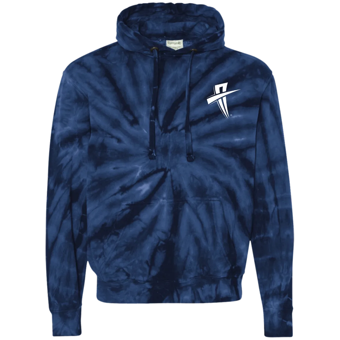 Action Cross Soul Cool Fit Tie-Dyed Pullover Hoodie - Embroidered Action Cross