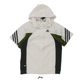 Age 10 Adidas Hoodie - Medium White Polyester