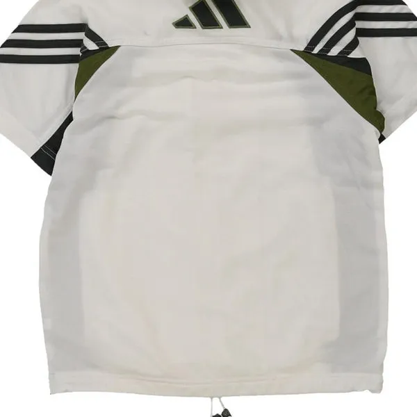 Age 10 Adidas Hoodie - Medium White Polyester