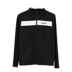 Age 12-13 Adidas Track Jacket - Large Black Polyester