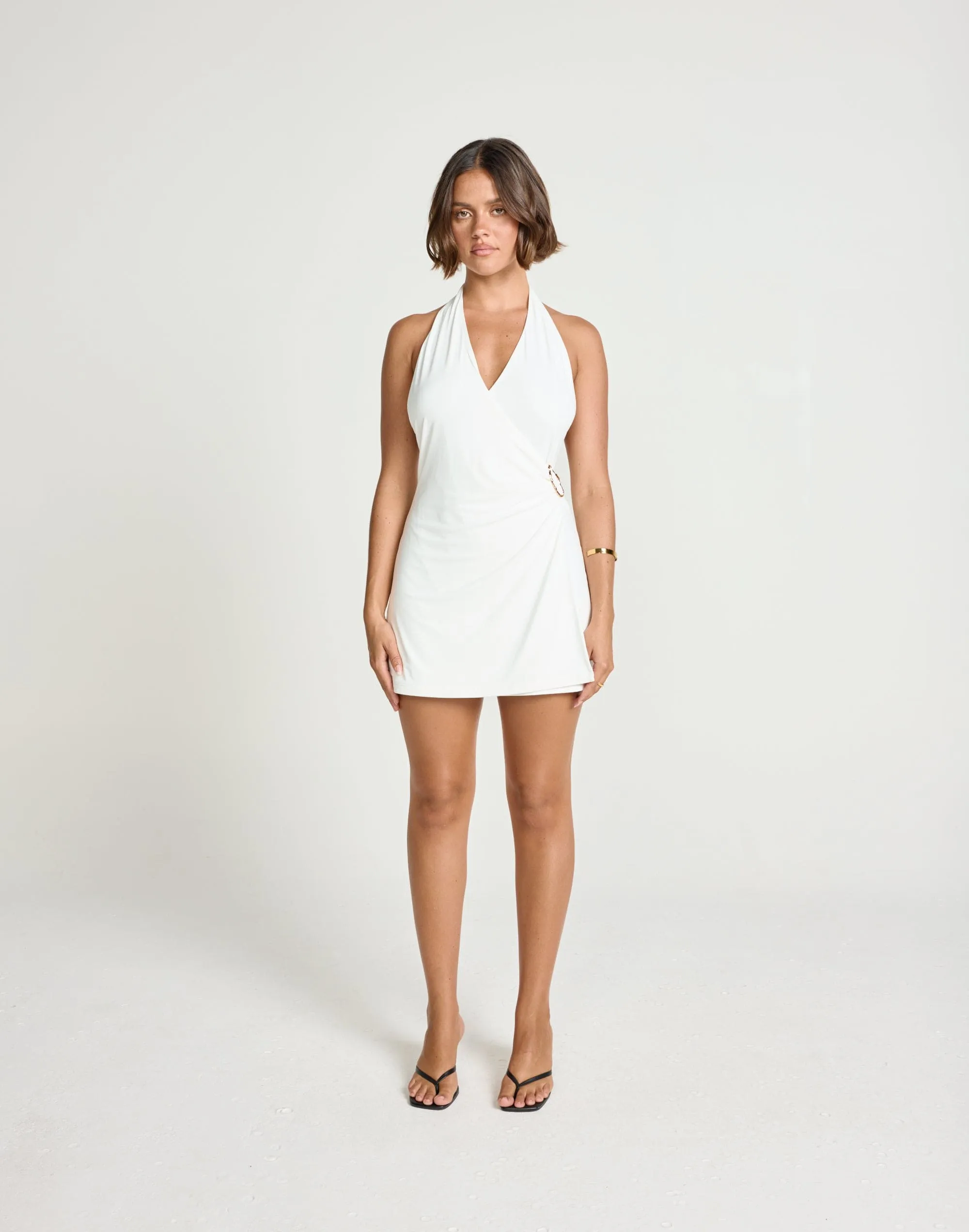 Agnete Mini Dress (White)