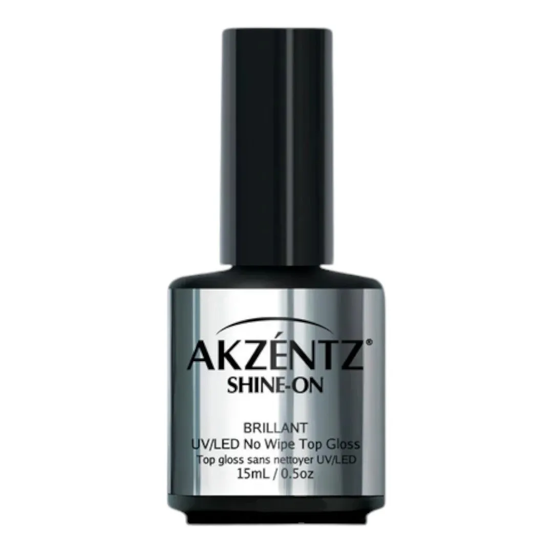 Akzéntz Luxio Gel Top Coat - No Wipe Gloss 0.5oz