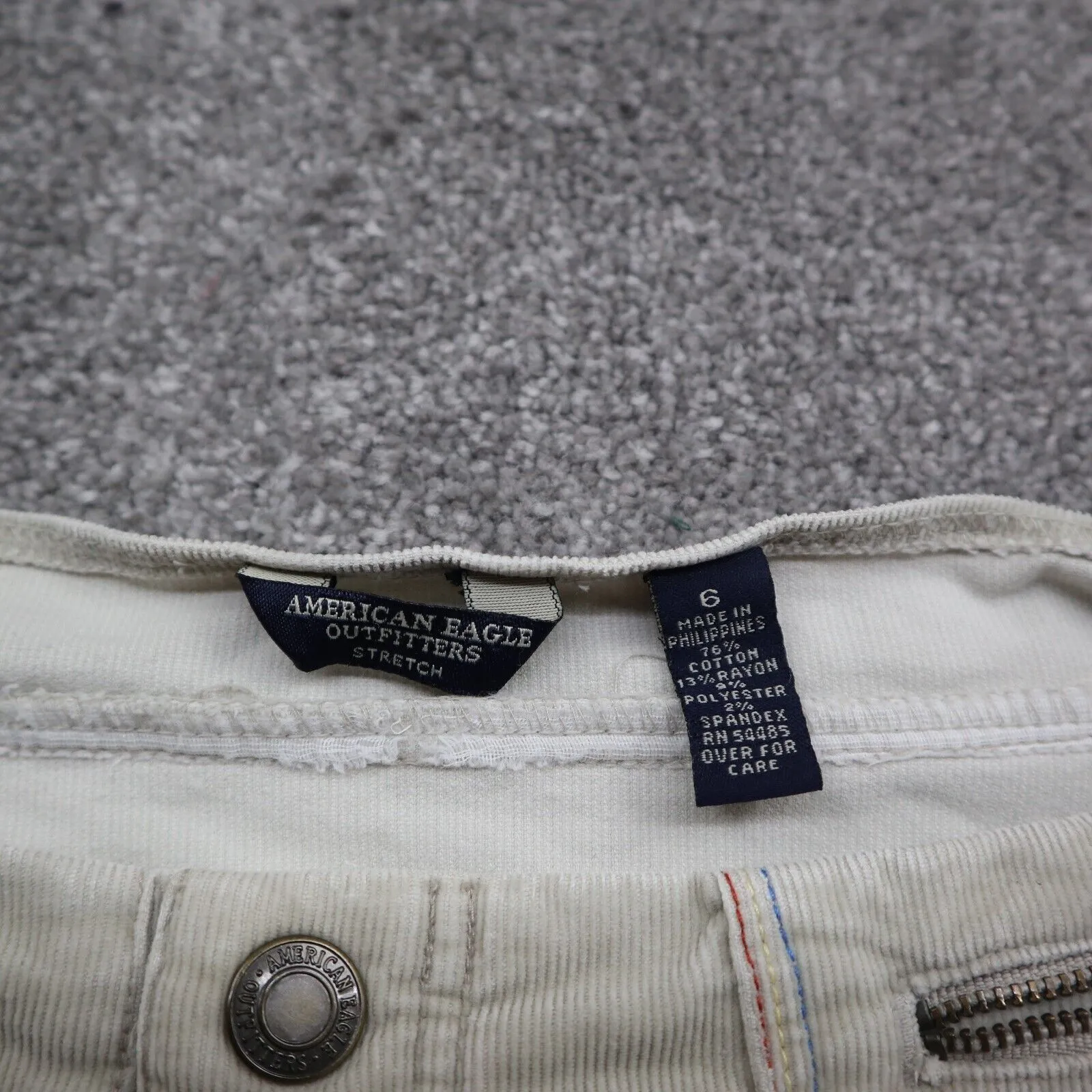American Eagle Women Stretch Straight & Pencil Skirts Front Pockets Khaki Size 6
