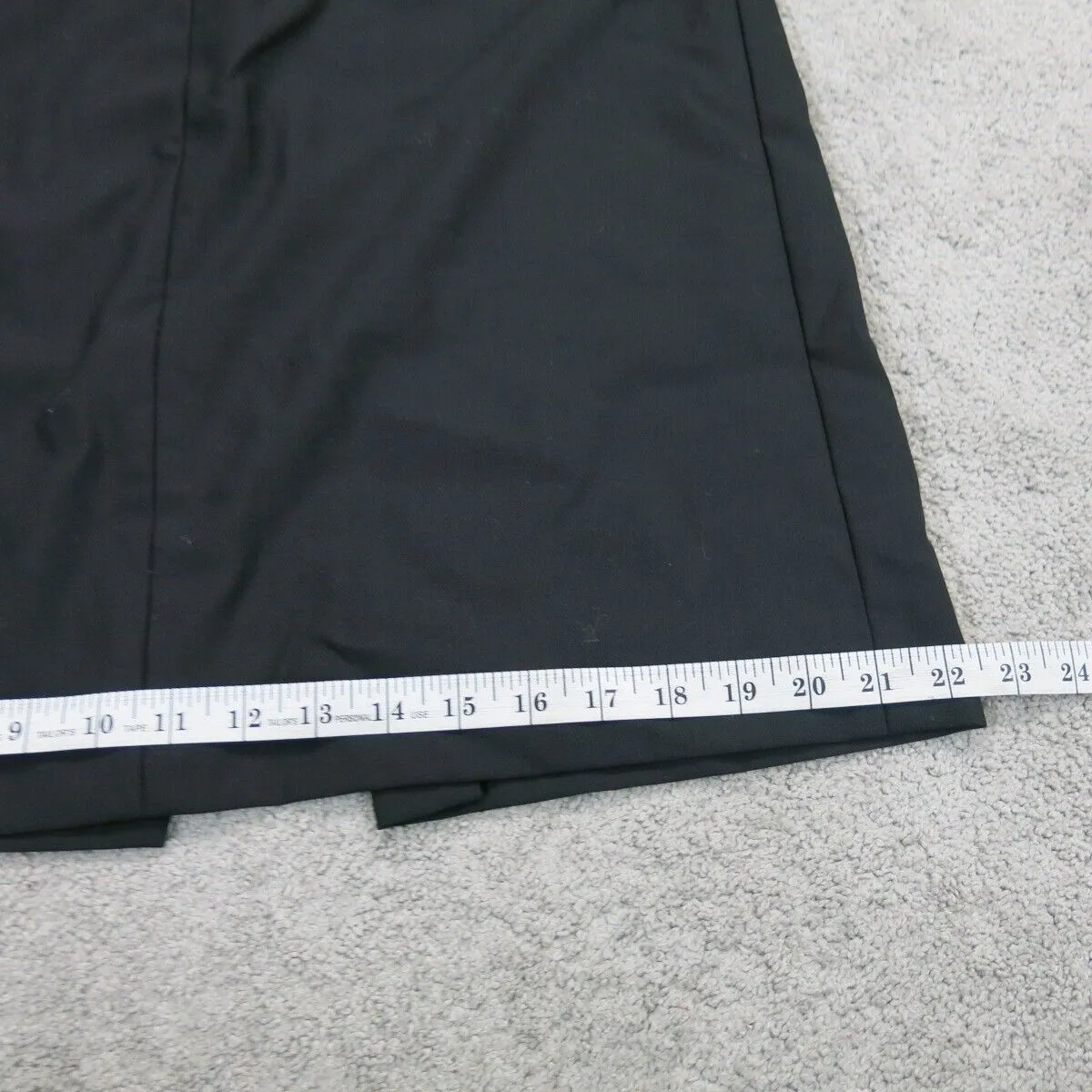 Ann Taylor Loft Womens Wool Straight & Pencil Skirt Back Slit Black Size 8