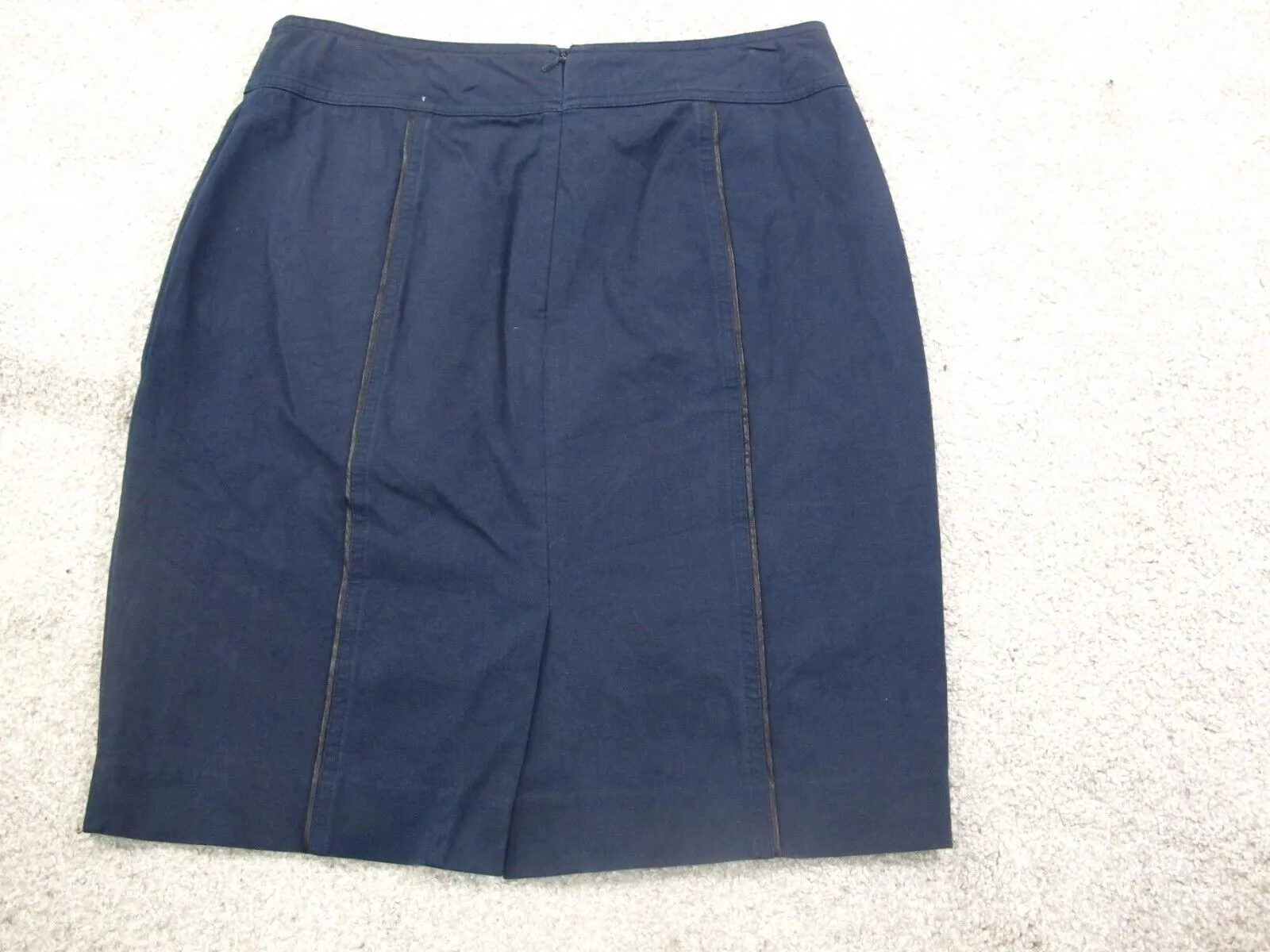 Ann Taylor Womens Straight & Pencil Skirts Flat Font Pull on Blue Size 4