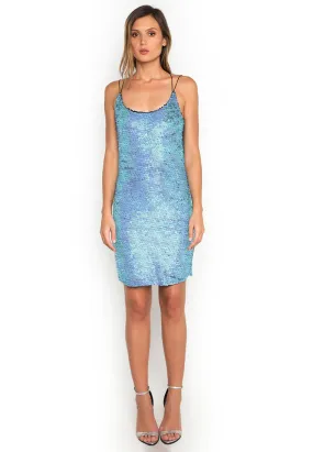 Aqua Sequin Dress