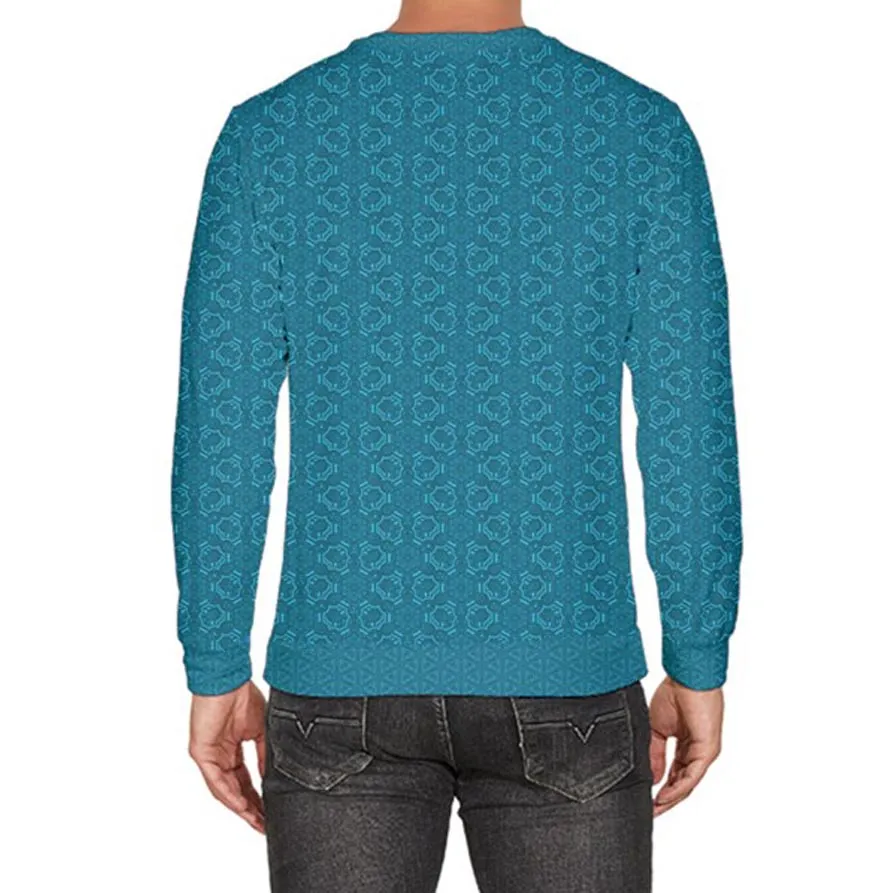 Aquatic Metatron Velour Sweater