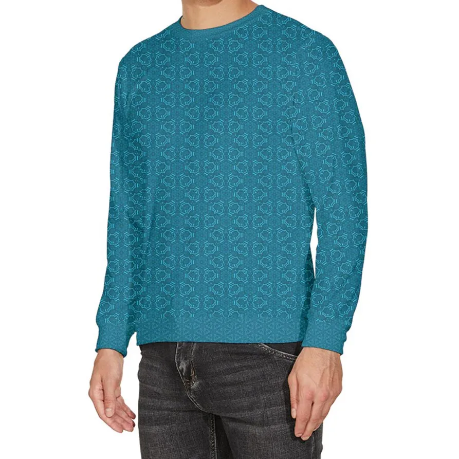 Aquatic Metatron Velour Sweater