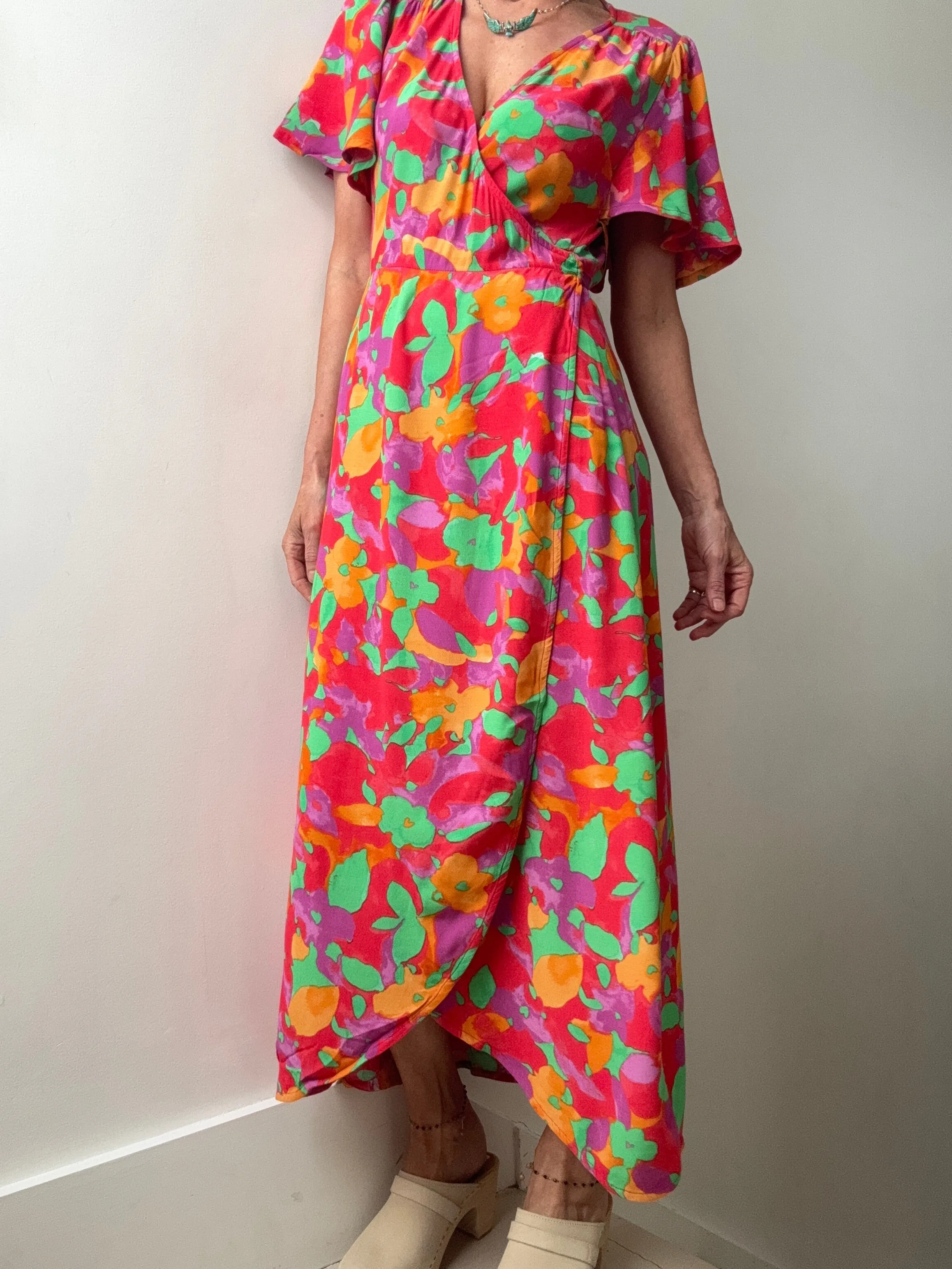 Archana Butterfly Wrap Dress