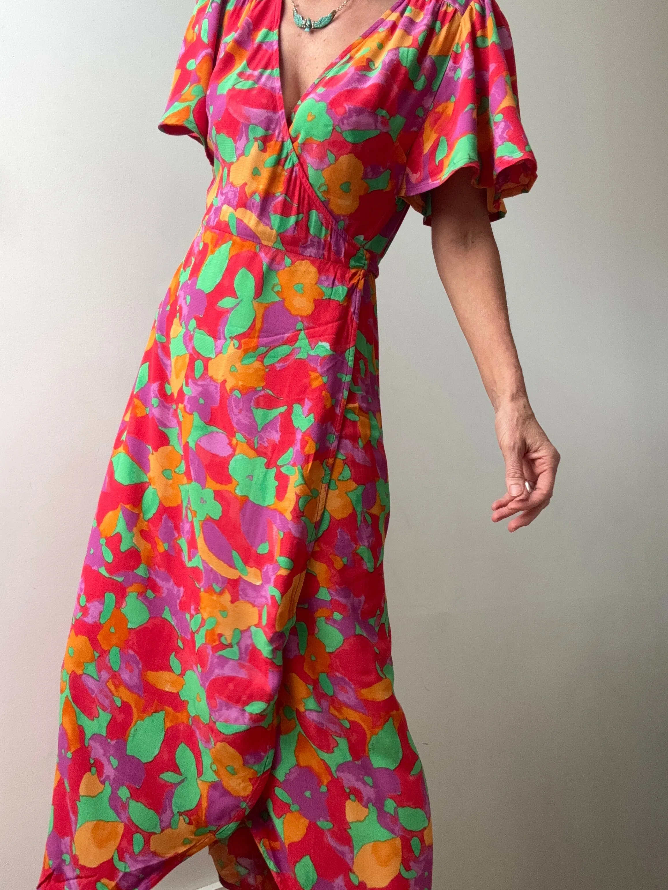Archana Butterfly Wrap Dress