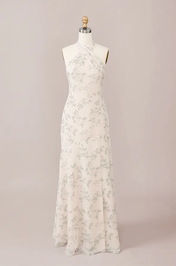 Athena Chiffon Floral Print Dress | Made To Order