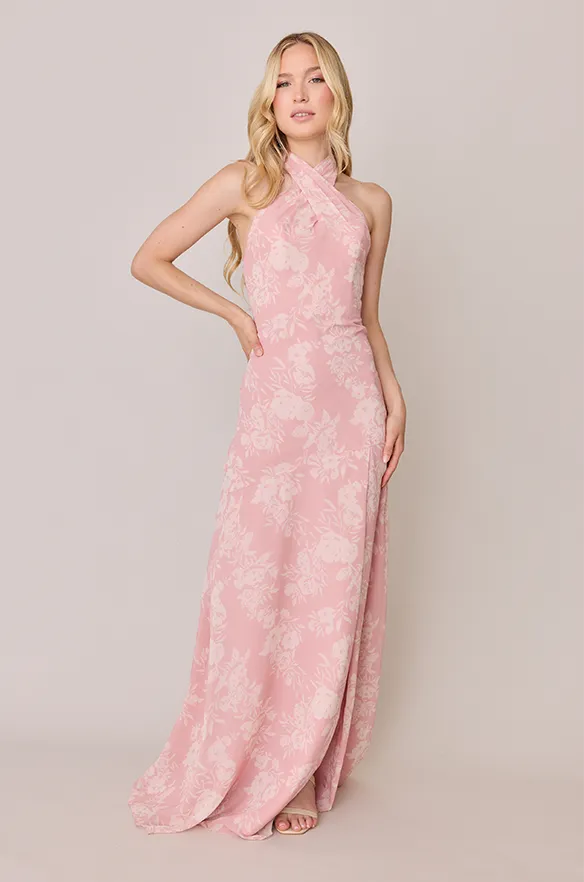 Athena Chiffon Floral Print Dress | Made To Order