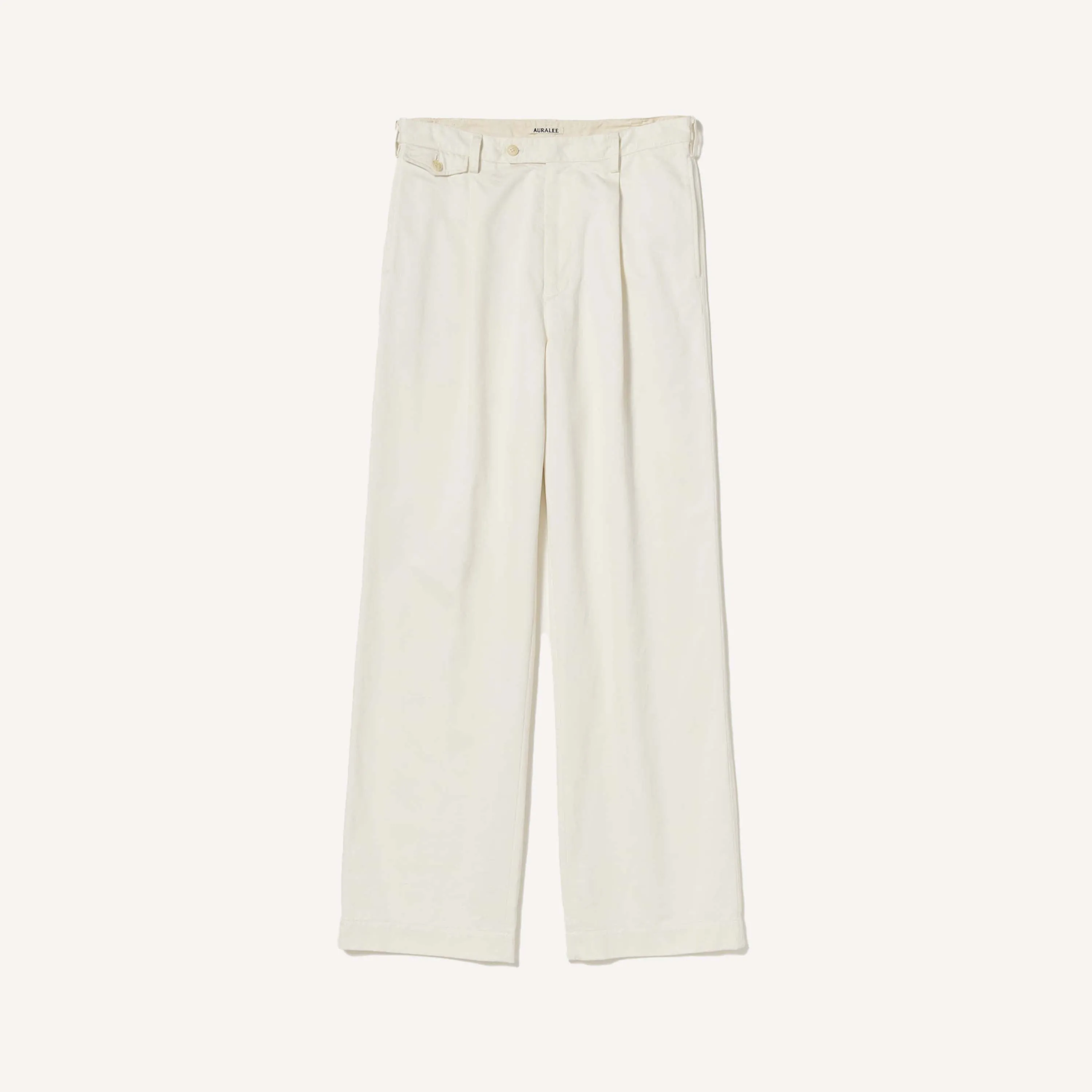 AURALEE WASHED FINX CHINOS
