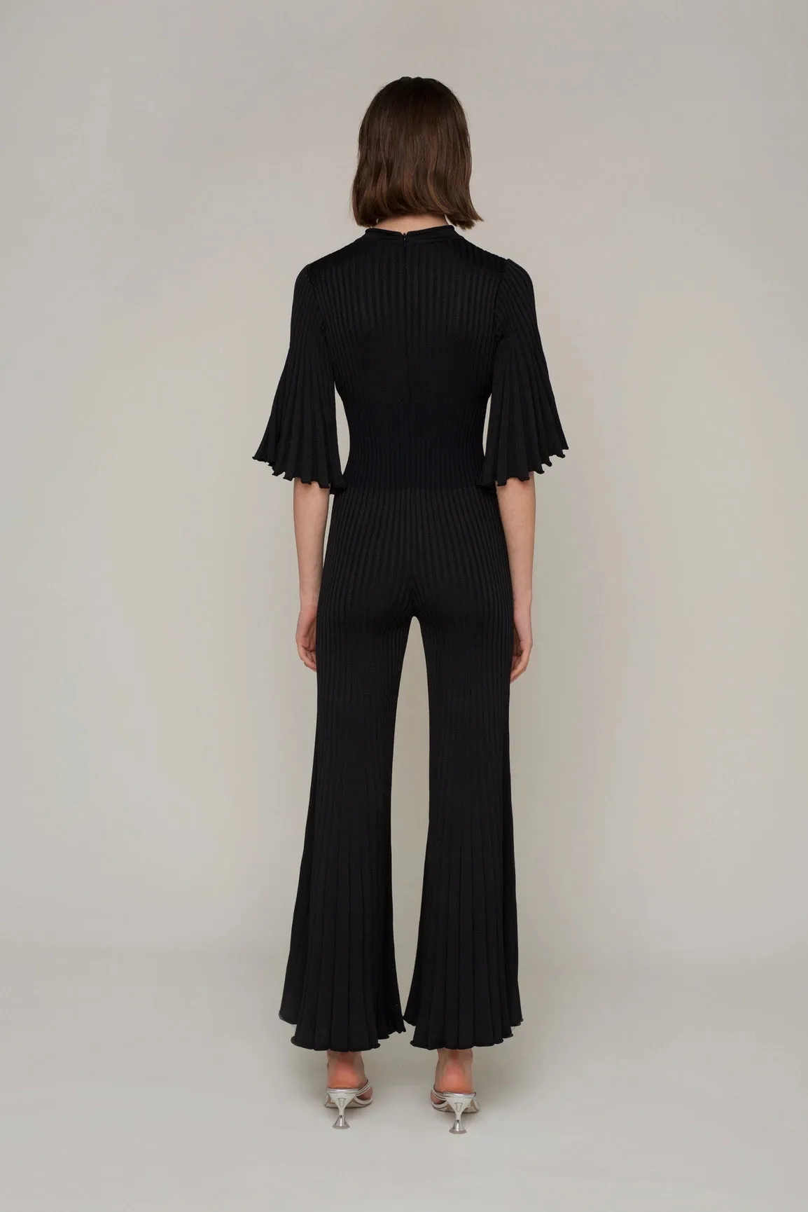 Bae Wide Leg Fitted Knit Jumpsuit