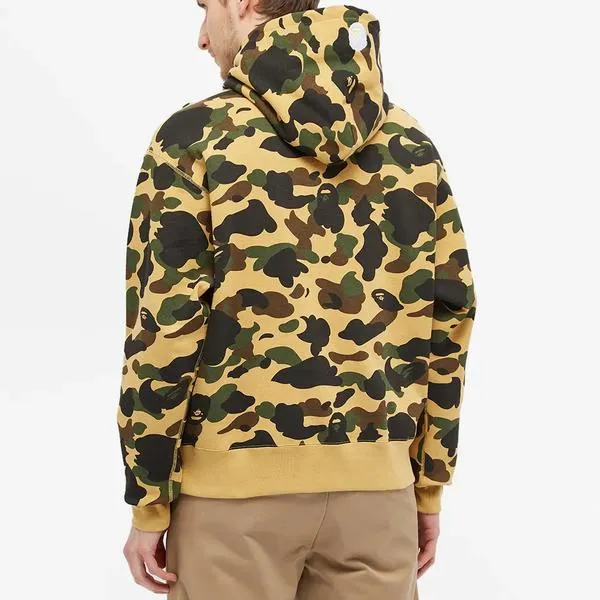 BAPE "World Gone Mad" Hoodie 1st Camo Yellow