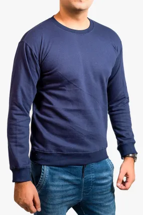 Basic Dark Blue Sweatshirt // Men