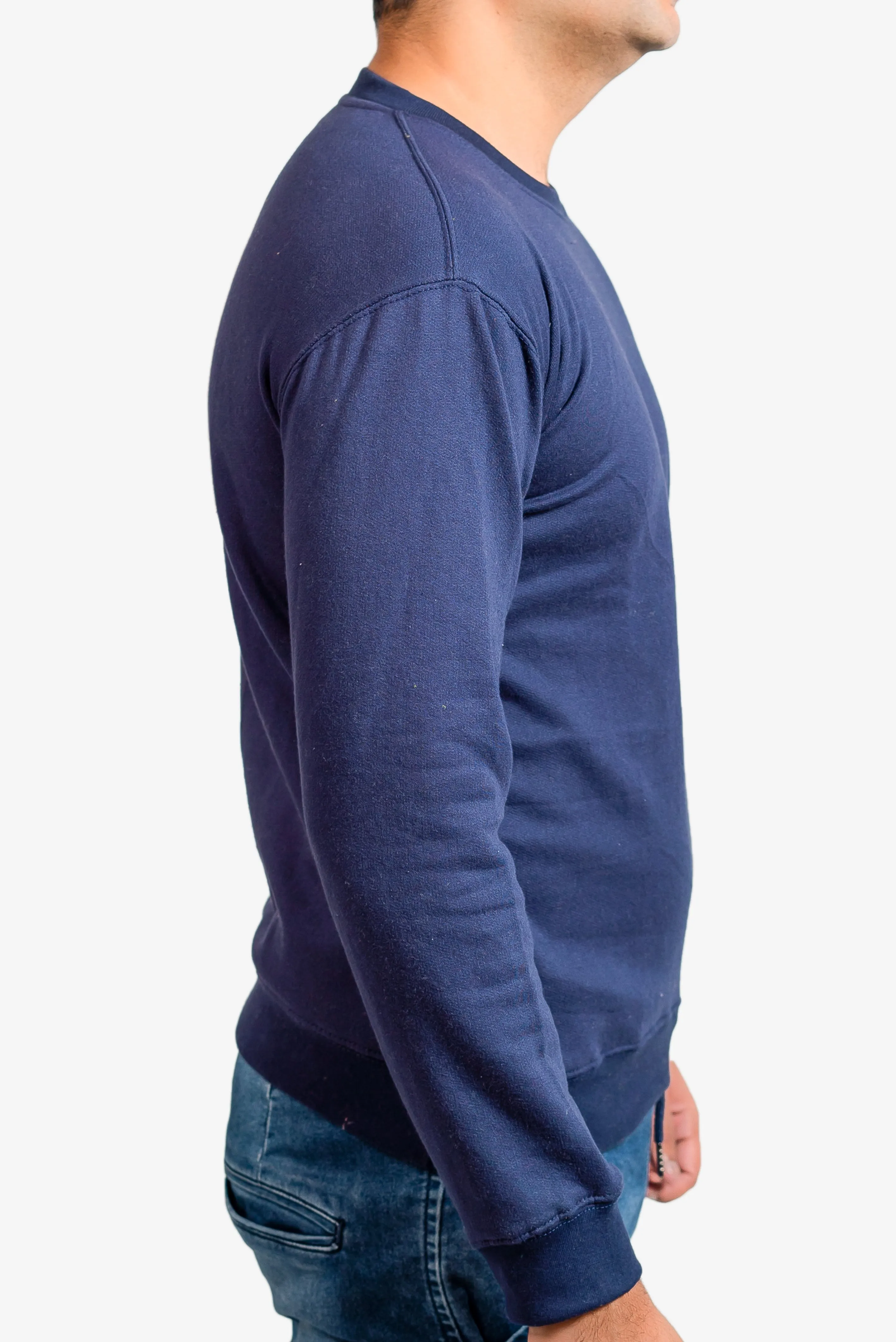 Basic Dark Blue Sweatshirt // Men
