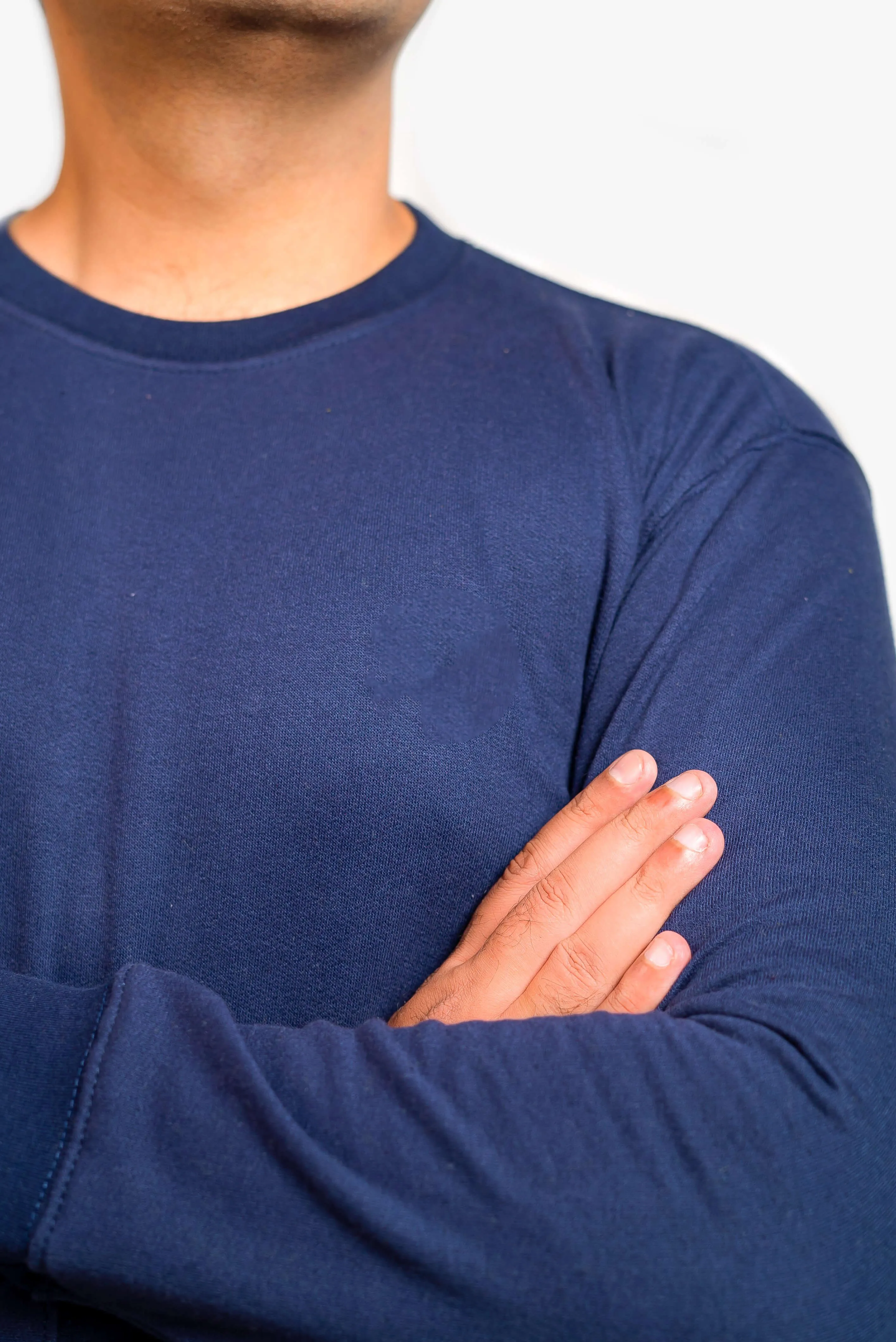 Basic Dark Blue Sweatshirt // Men