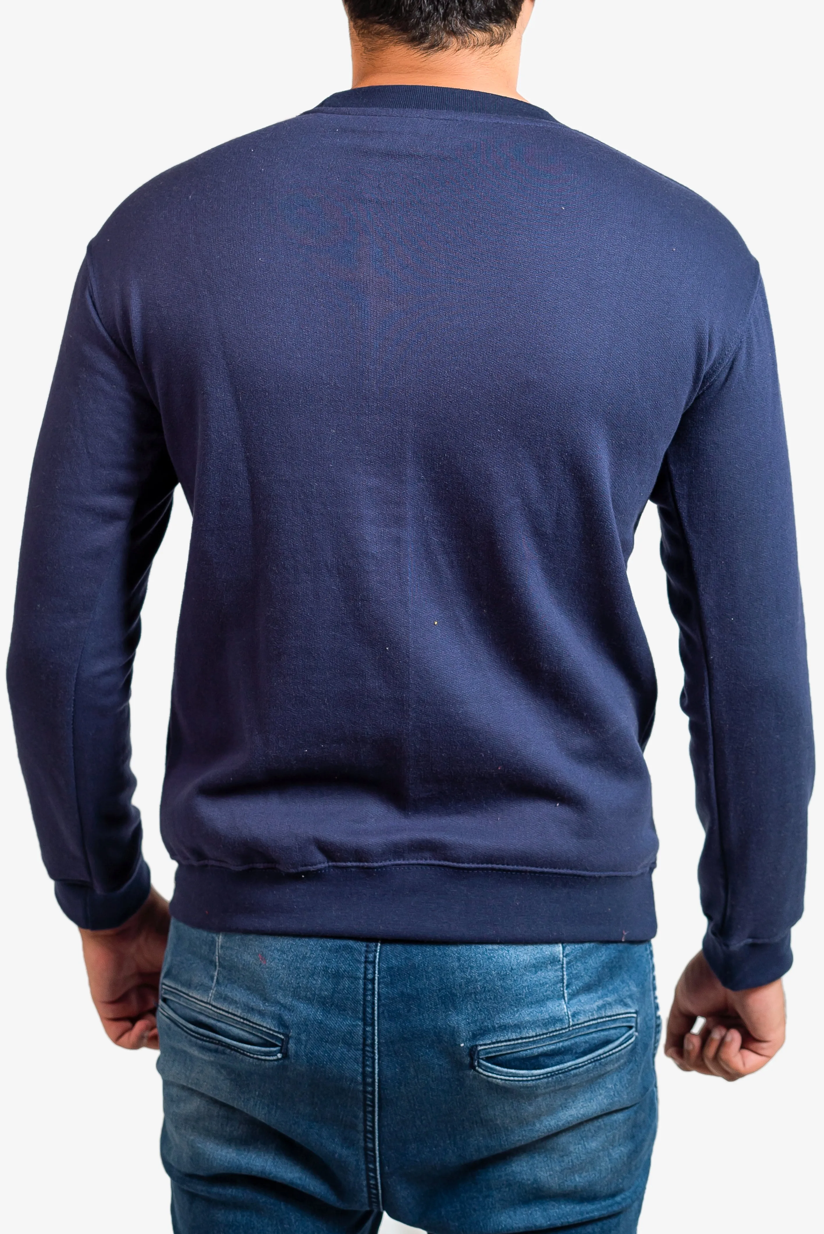Basic Dark Blue Sweatshirt // Men