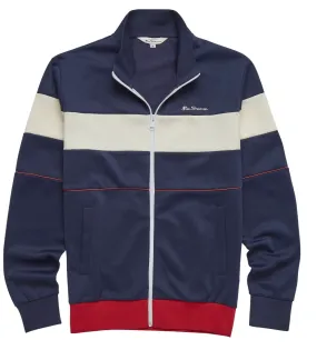 Ben Sherman Navy Tri Striped Retro Track Top Jacket