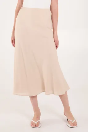Bias Cut Midi Skirt