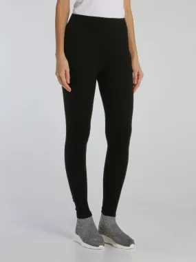 Bimba Black Knit Leggings