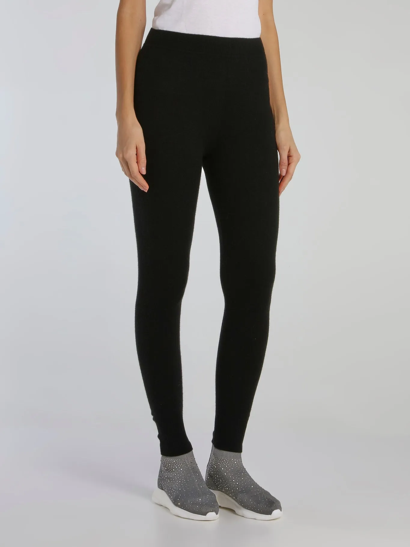 Bimba Black Knit Leggings