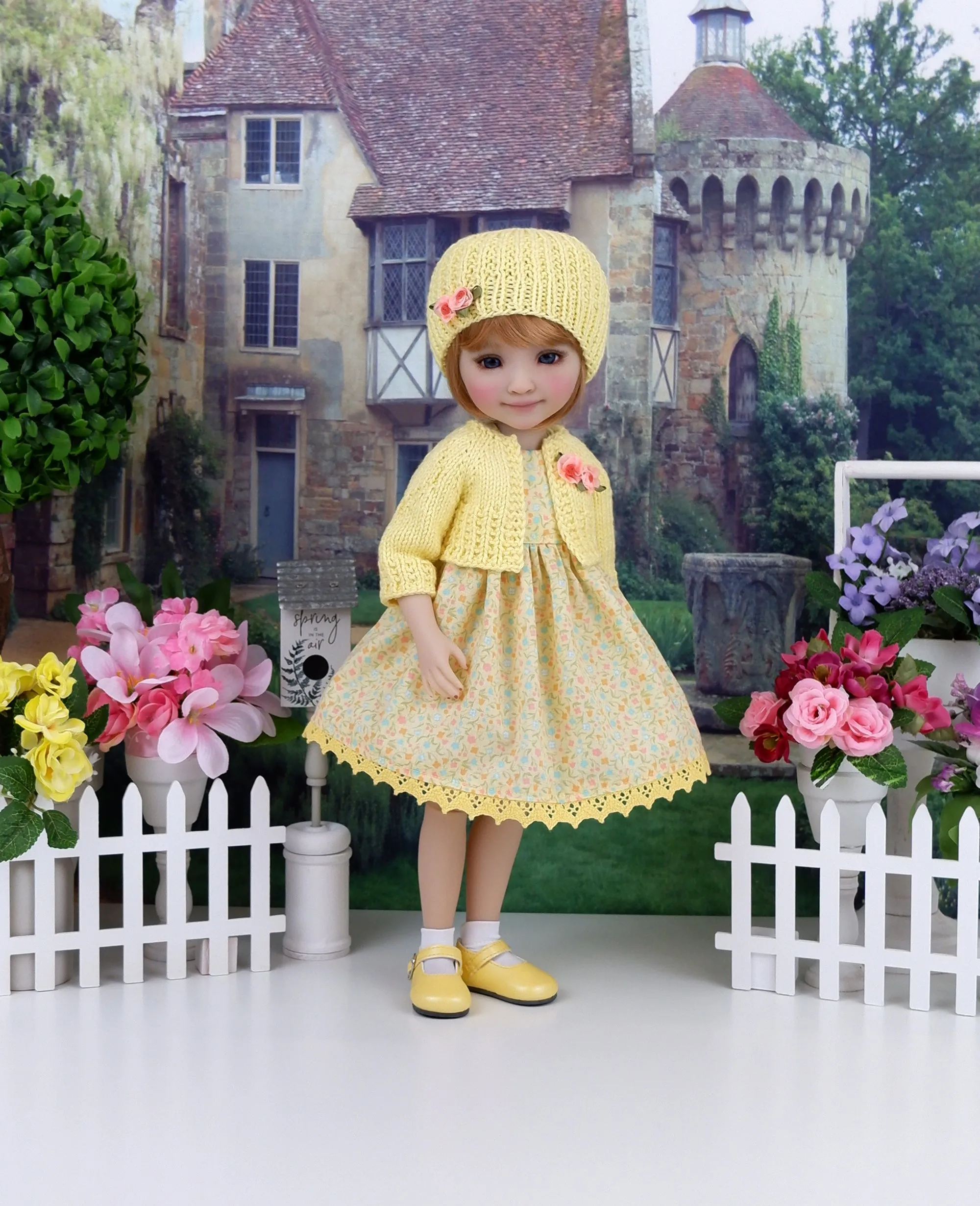 Bit of Spring - dress and sweater set with shoes for Ruby Red Fashion Friends doll