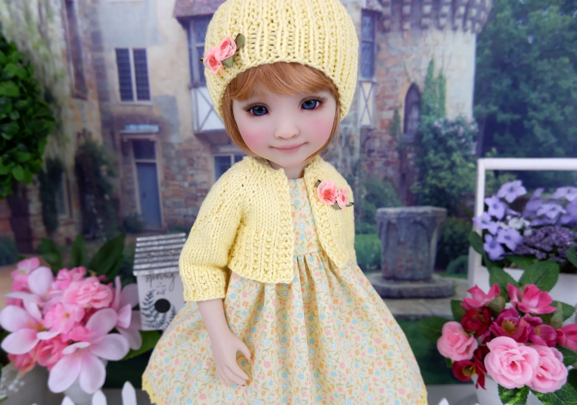 Bit of Spring - dress and sweater set with shoes for Ruby Red Fashion Friends doll