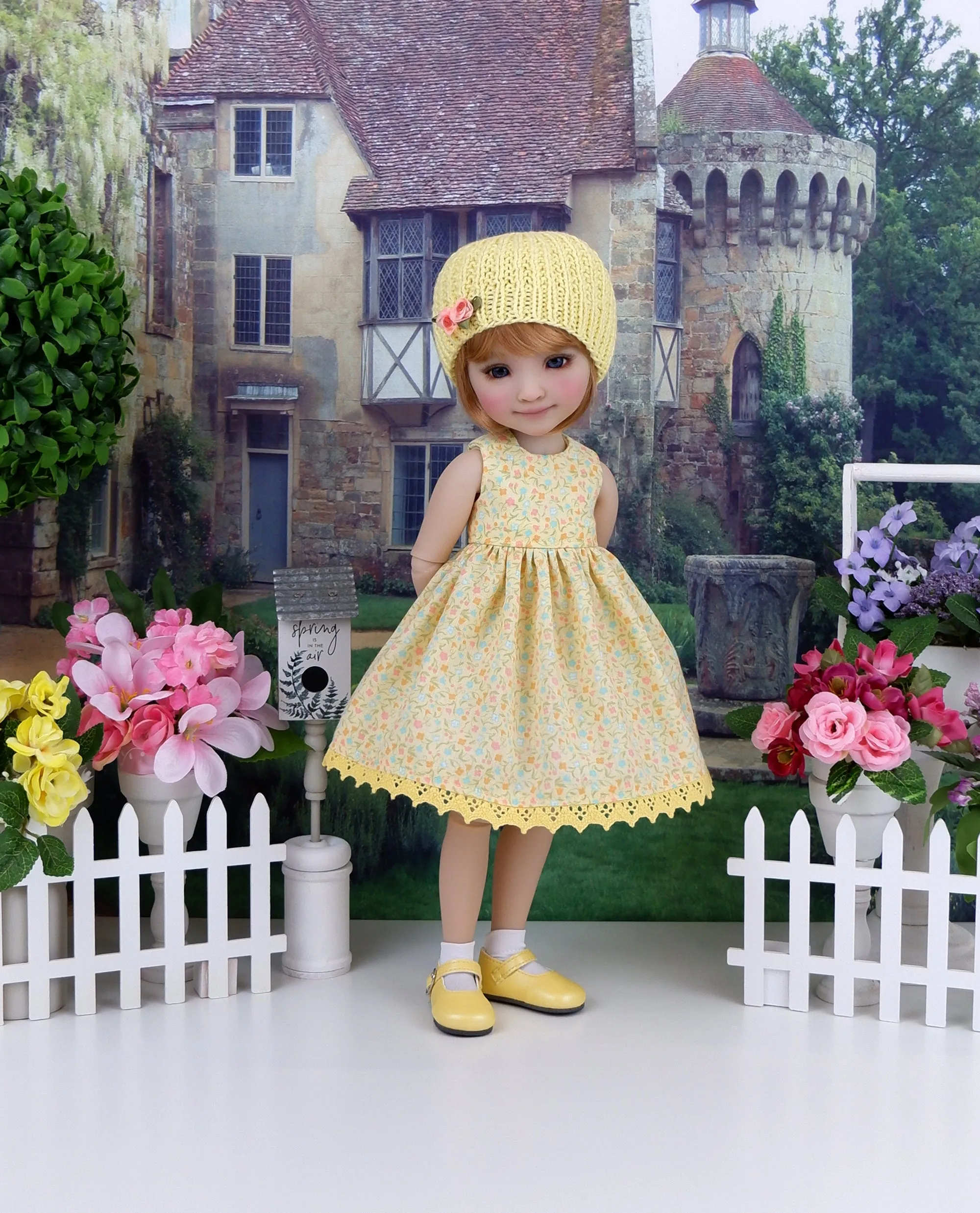 Bit of Spring - dress and sweater set with shoes for Ruby Red Fashion Friends doll