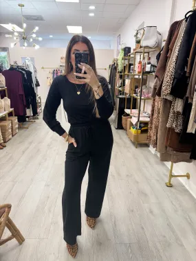 Black Lounge Jumpsuit
