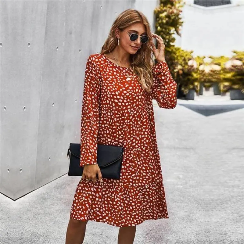 Bohemian Dress - Loose Knee Length