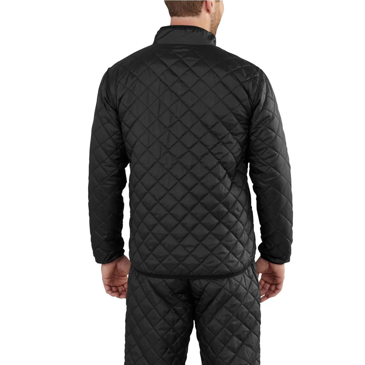 Carhartt Men's Black Yukon Quilted Base Layer Top