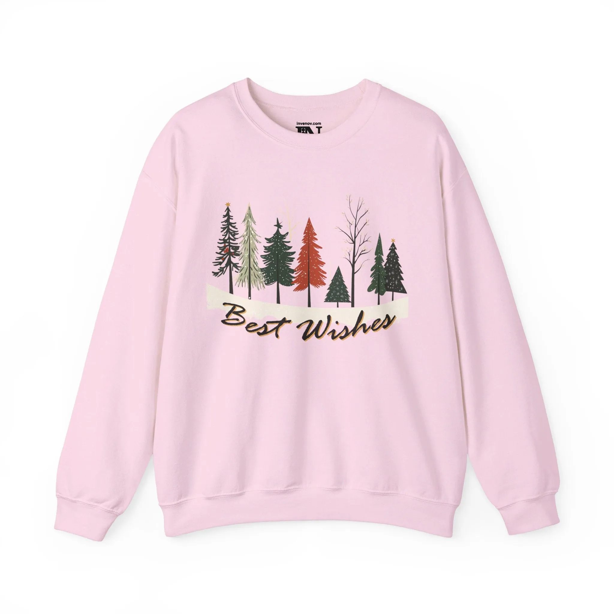 Christmas Tree sweatshirt, Pine Tree Sweater, Best Wishes Sweatshirt, Xmas Sweater, Christmas Gift Idea, Winter Sweater, Gift for her