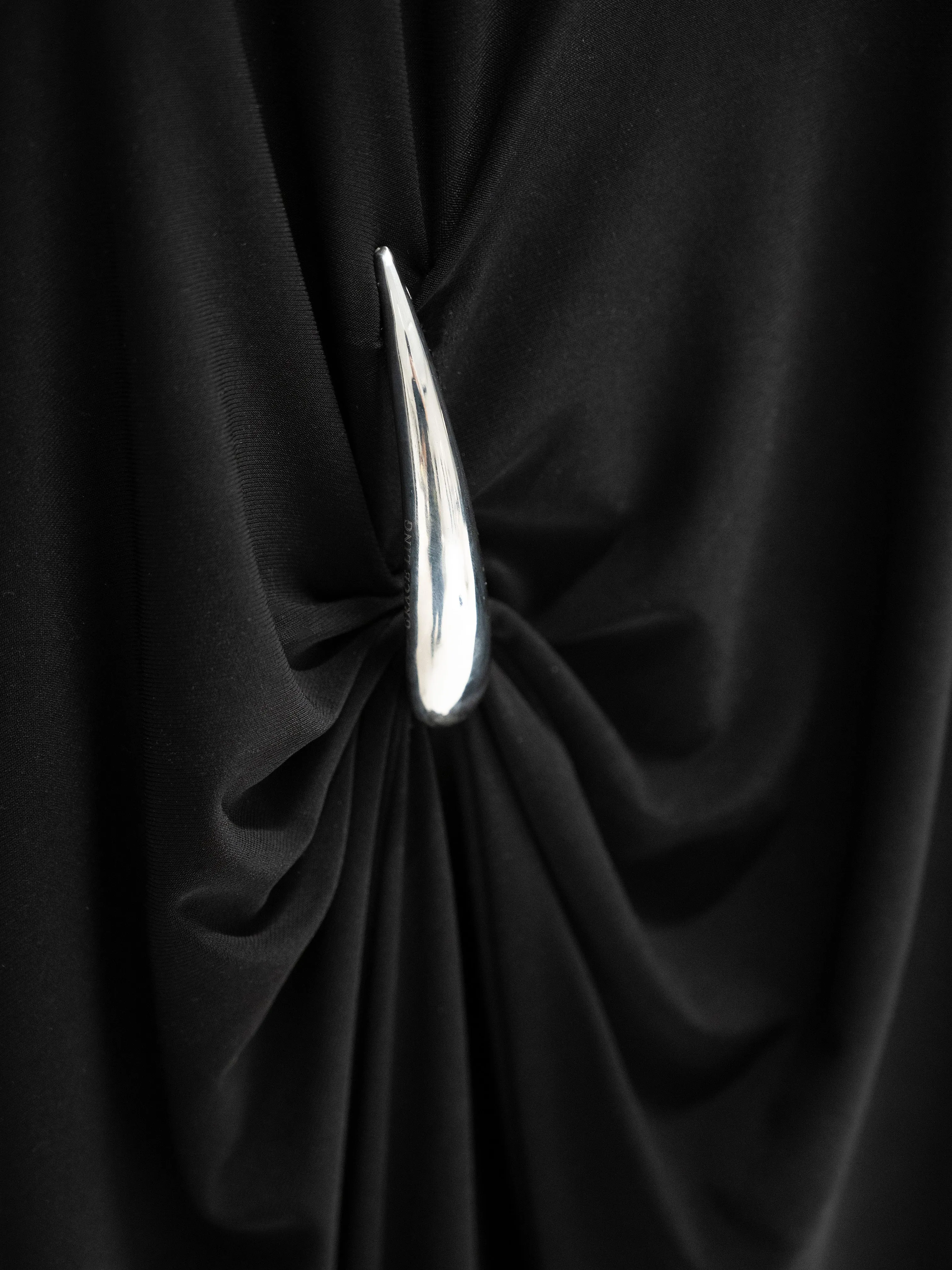 CLAW SLIP DRESS - BLACK