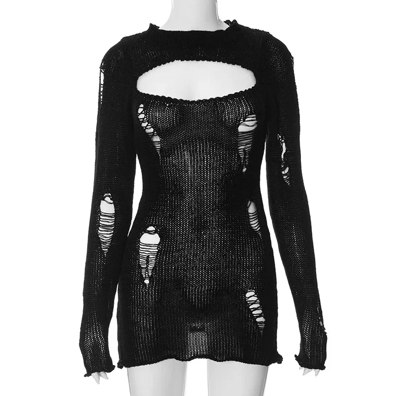 Closed Off From Love Mini Dress