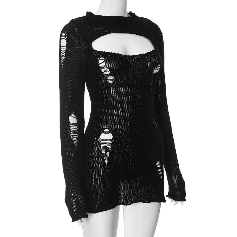 Closed Off From Love Mini Dress