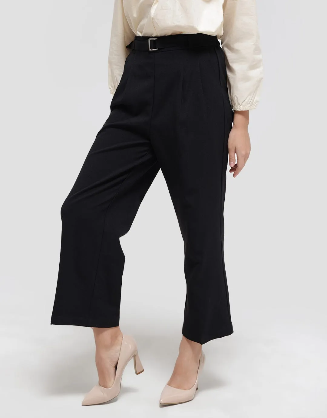 Connexion Long Pants Ruffle Waist Stretch