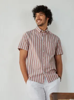 Coral Rift Stripe Half Shirt