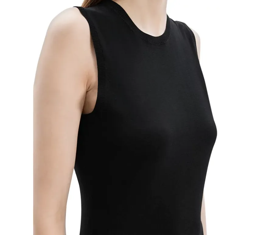Crew Neck Shell Pullover Black - Theory Women