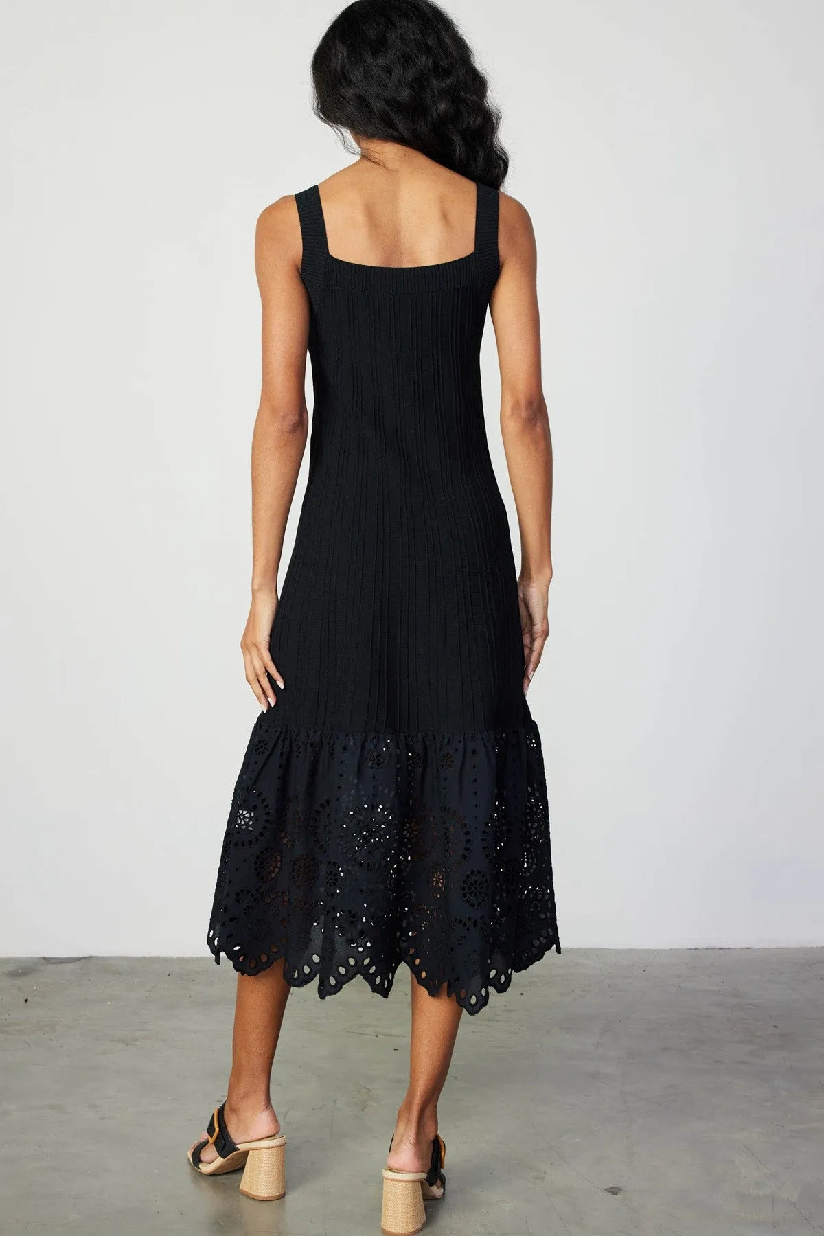 Current Air Sleeveless Square Neck Sweater Dress