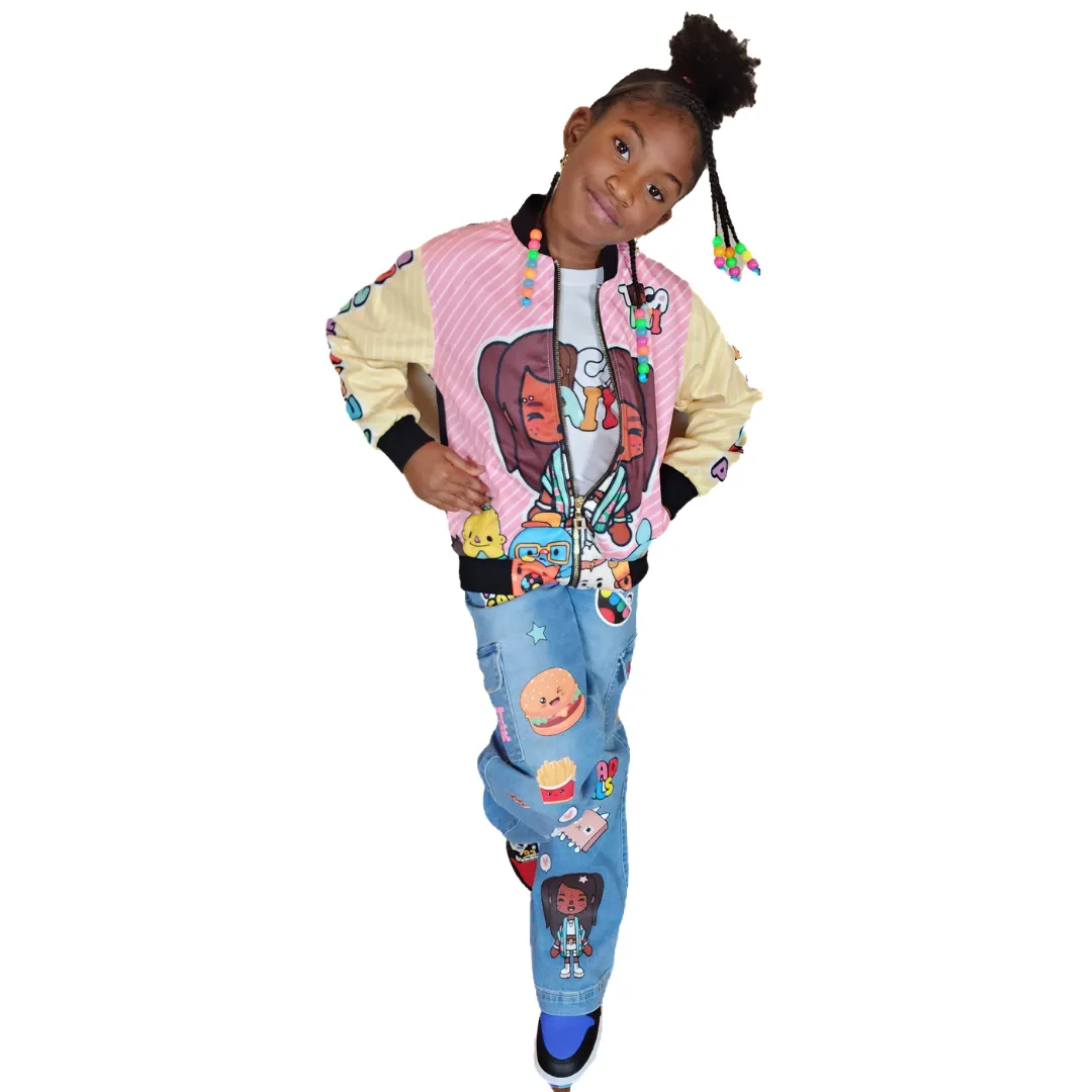 Custom Girls Cargo Jeans