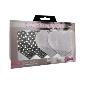 Dark Angel Hearts - Silver Pack Of 2